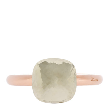 Pomellato 18K Rose Gold White Topaz Nudo Ring 49 4.75 1 of 9