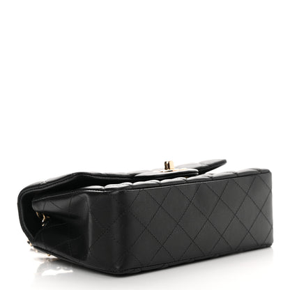 Chanel Lambskin Quilted Mini Rectangular Flap Black 4 of 13