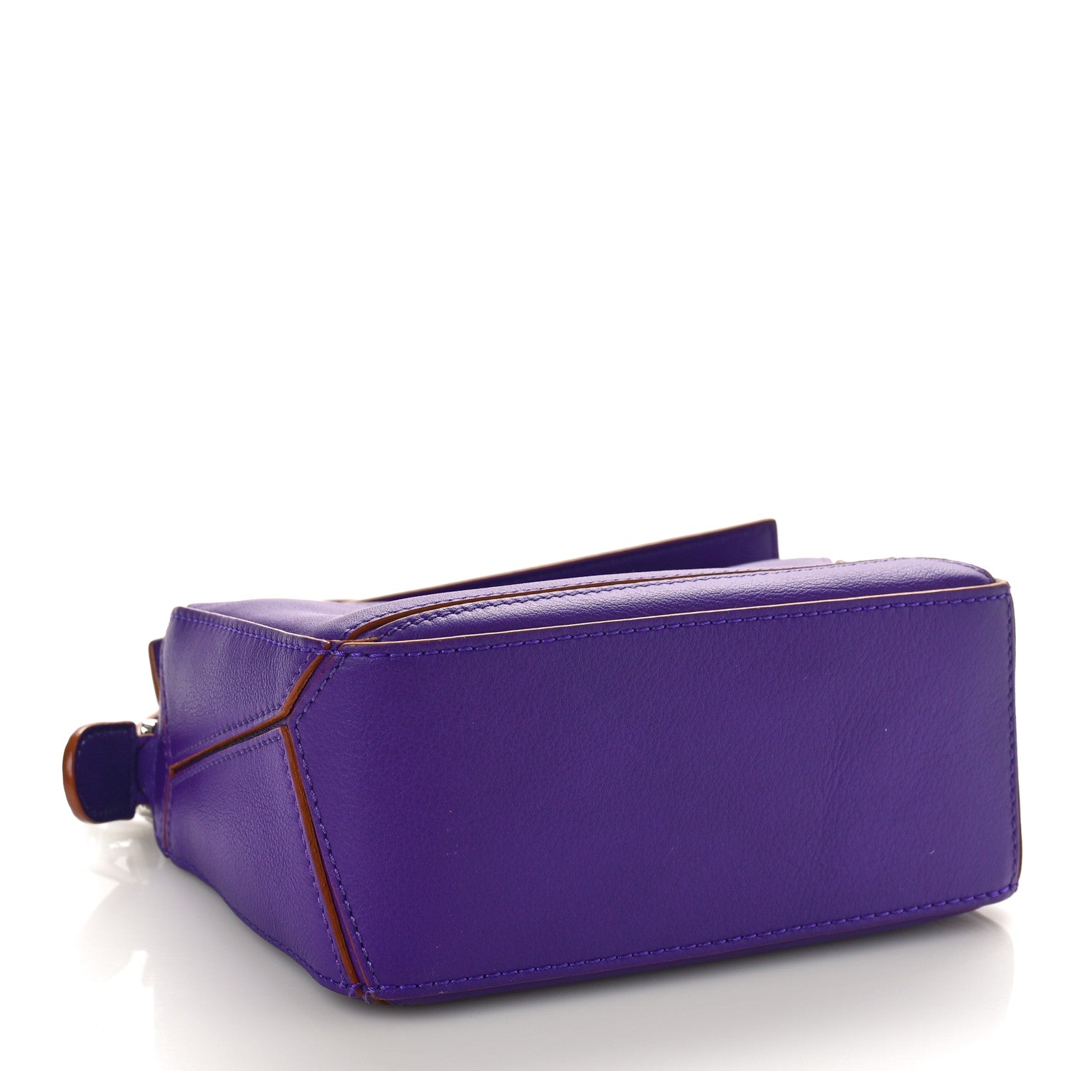 Loewe Calfskin Mini Puzzle Bag Purple Cognac 4 of 8