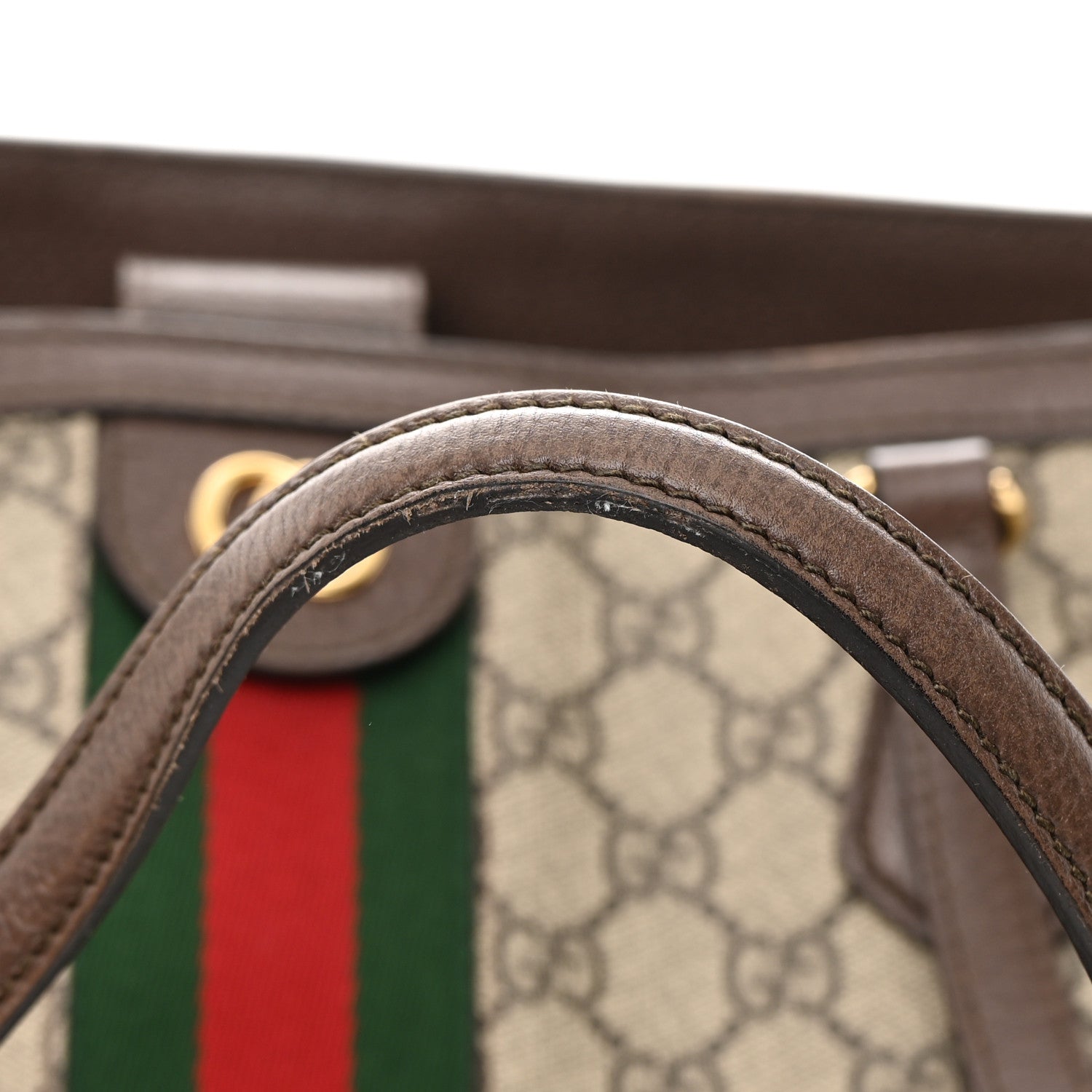 Gucci GG Supreme Monogram Medium Ophidia Shopping Tote Brown 13 of 17