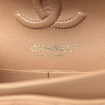 Chanel Lambskin Quilted Small Double Flap Brown 6 of 11