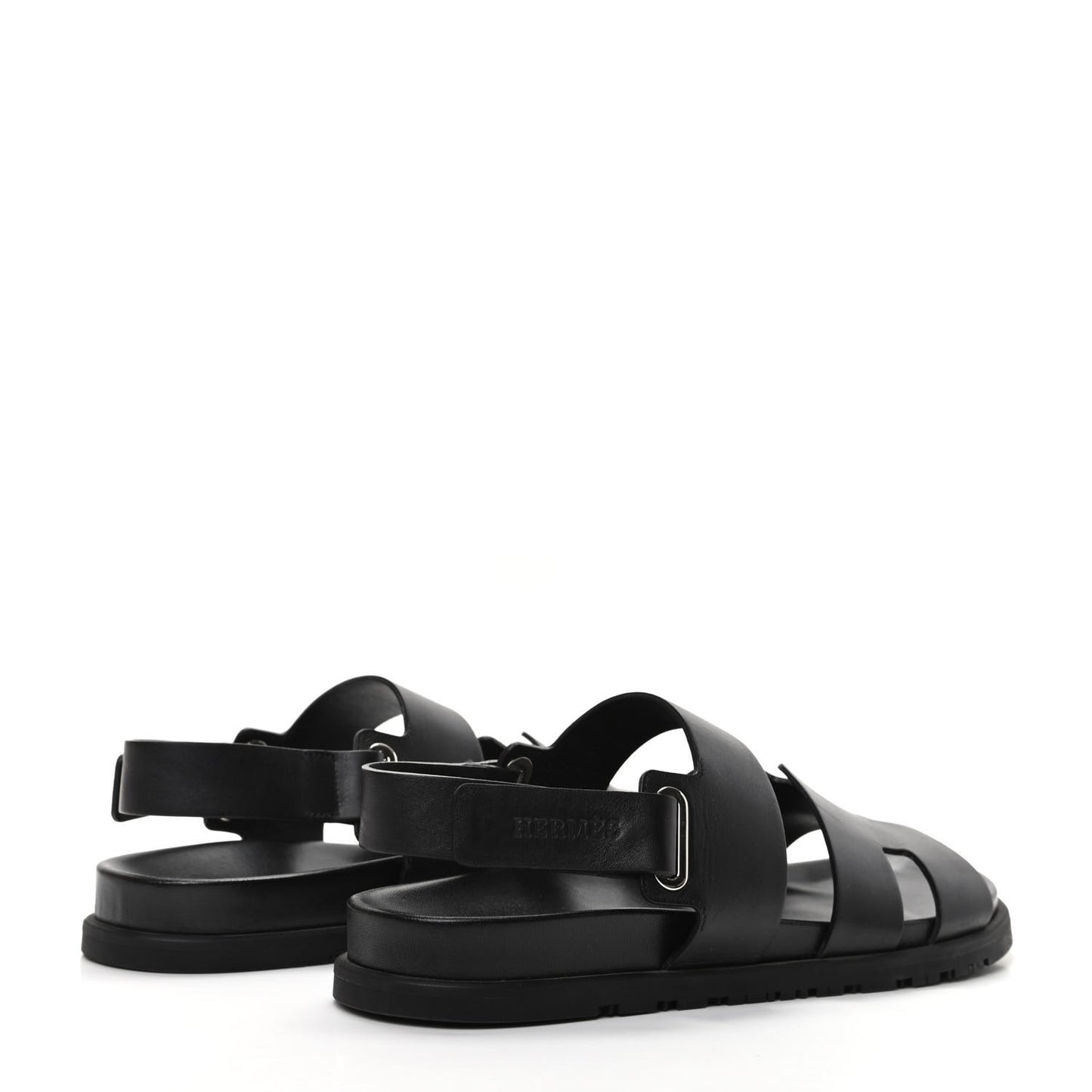 Calfskin Mens Takara Sandals 43 Black