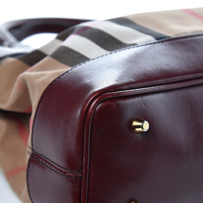 Burberry House Check Tote Burgundy 11 of 16