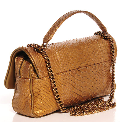 Chanel Python Shiva Flap Dark Gold 3 of 9