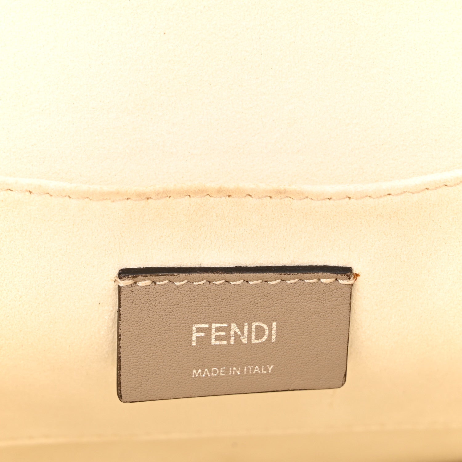 Fendi Vitello Liberty Scalloped Studded Flowers and Bows Kan I Shoulder Bag White Multicolor 6 of 21