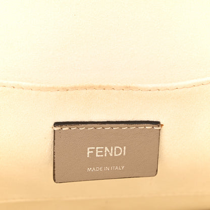 Fendi Vitello Liberty Scalloped Studded Flowers and Bows Kan I Shoulder Bag White Multicolor 6 of 21
