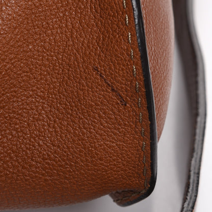Chloe Calfskin Medium Marcie Nude Satchel Tobacco 15 of 16