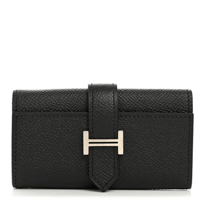 Hermes Epsom Bearn Multicles 4 Key Holder Black 1 of 6