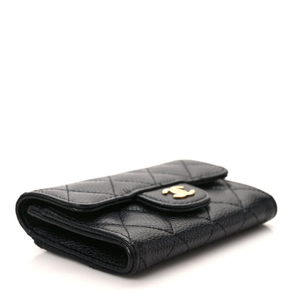 Chanel Caviar Quilted Flap Card Holder Wallet Black 4 of 9