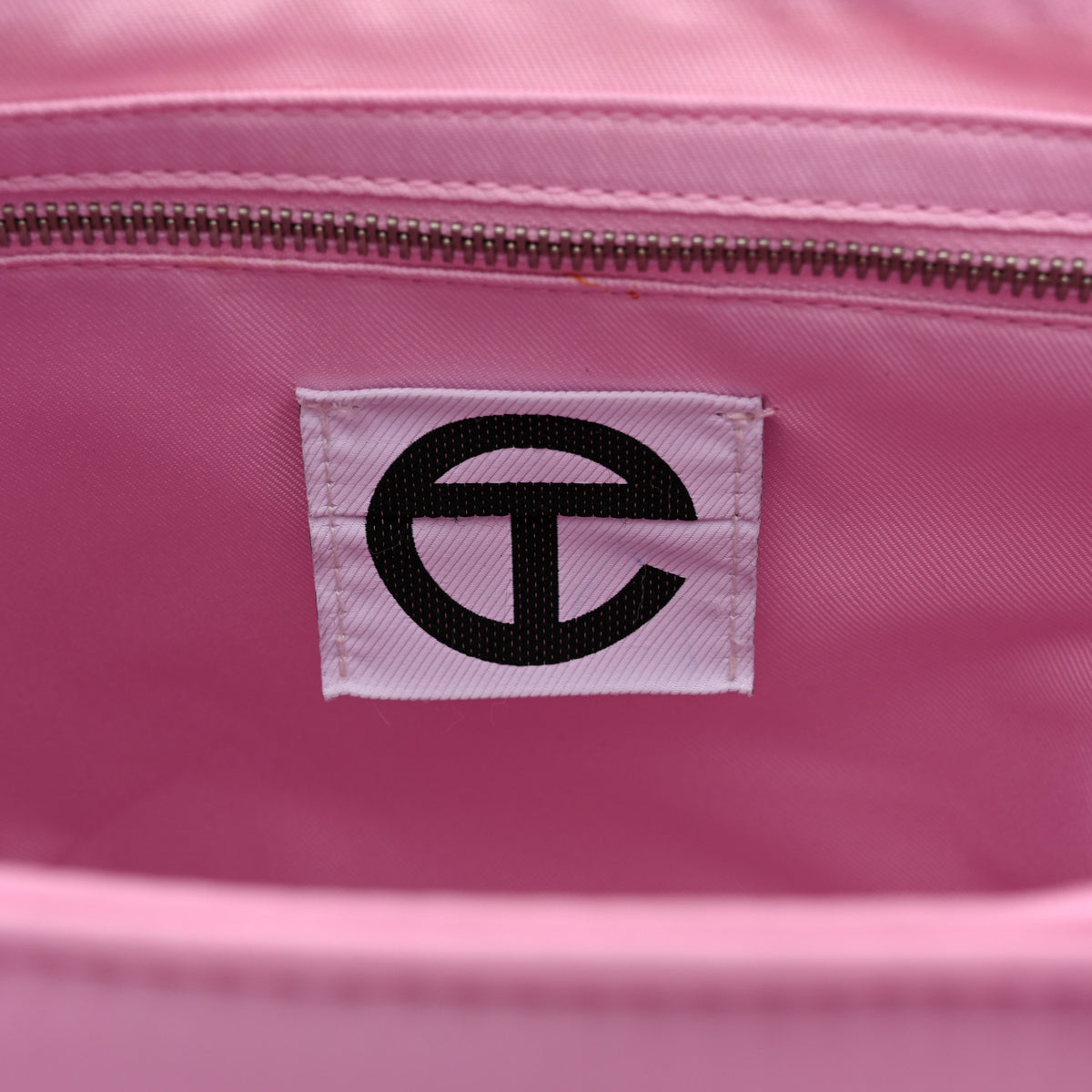 Nylon Medium Puff Shopping Bag Bubblegum