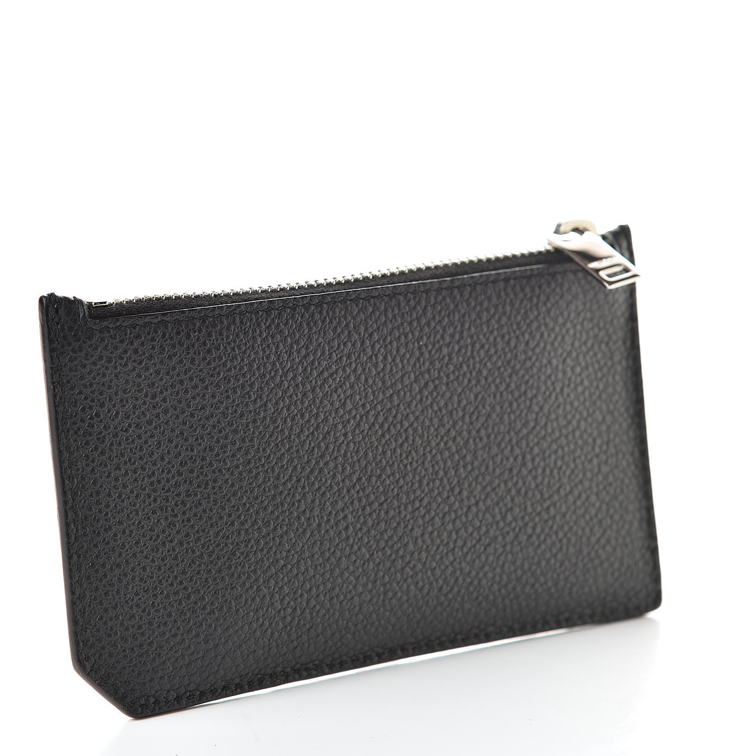 Saint Laurent Grained Calfskin 5 Fragments Zip Pouch Card Holder Black 3 of 7