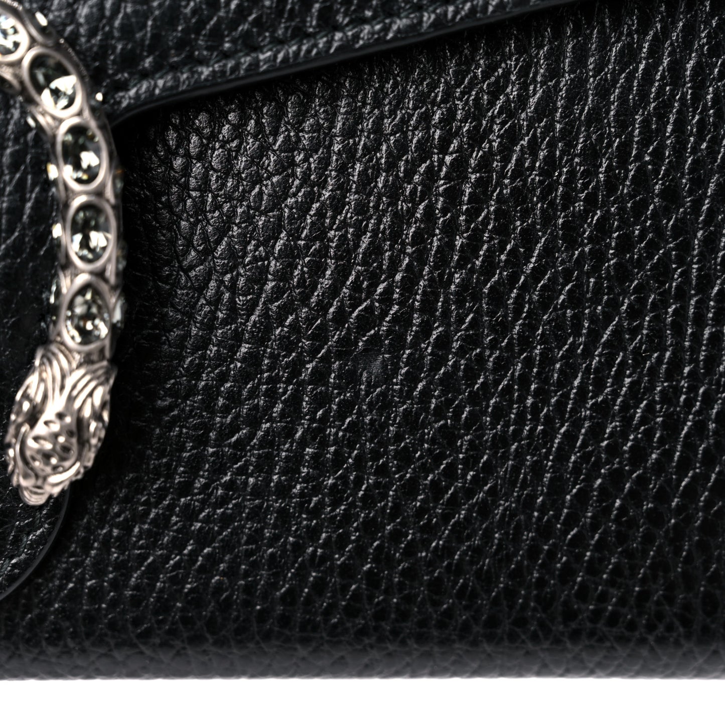 Calfskin Mini Dionysus Chain Wallet Black