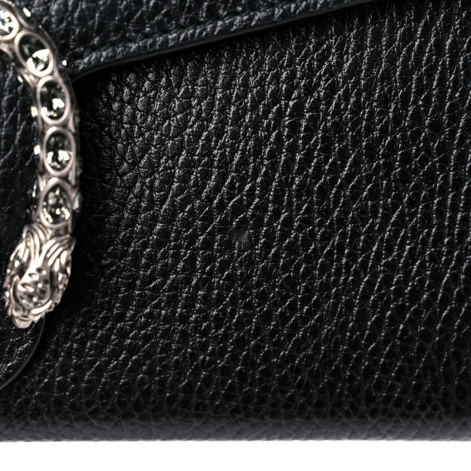 Gucci Calfskin Mini Dionysus Chain Wallet Black 13 of 15