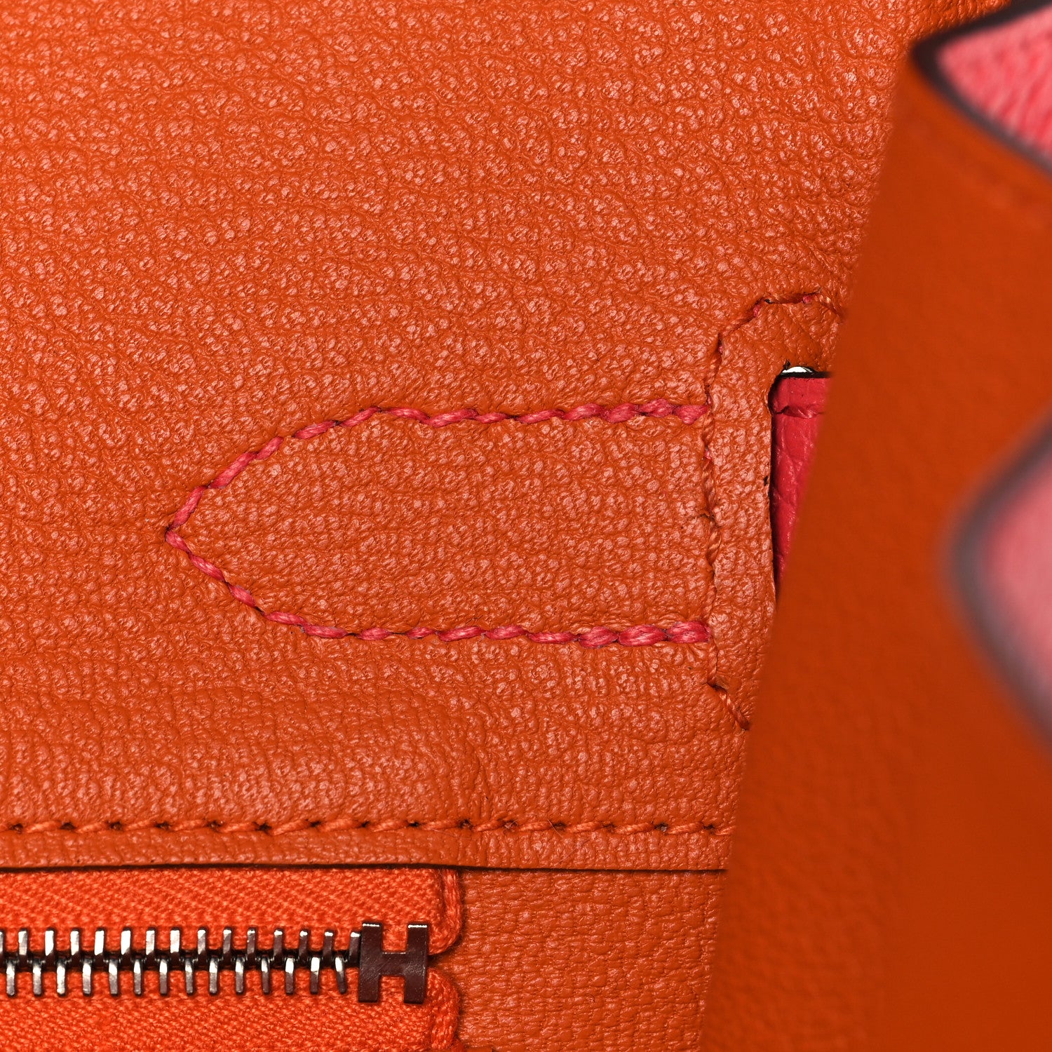 Hermes Togo Verso Birkin 30 Rose Texas Orange 23 of 35