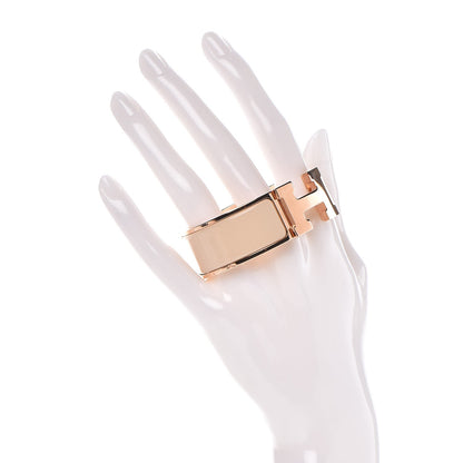 Hermes Enamel Wide Clic Clac H Bracelet PM Blanc Percale 2 of 6