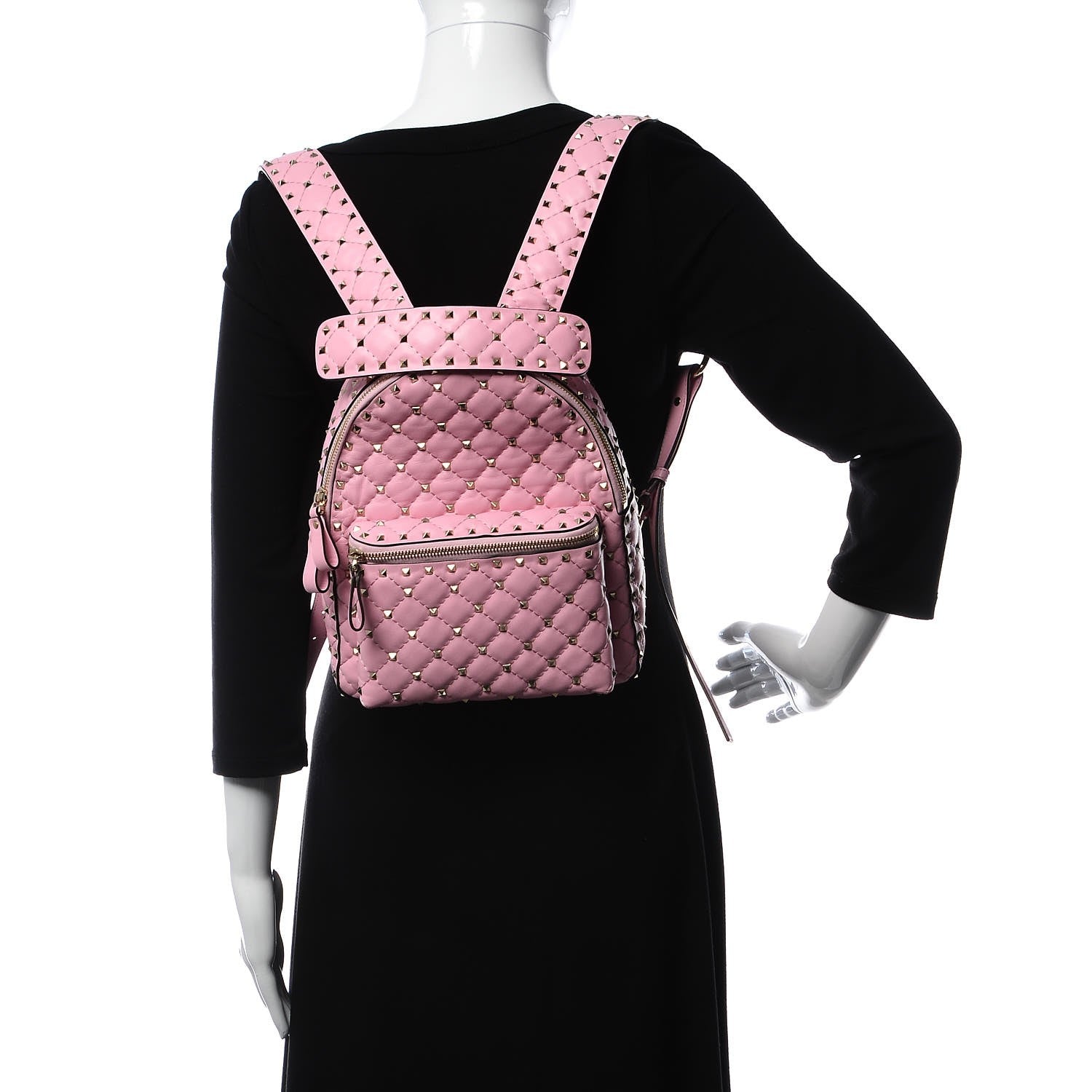 Valentino Garavani Nappa Quilted Small Rockstud Spike Backpack Absolute 2 of 6