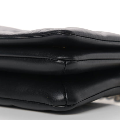 Louis Vuitton Lambskin Embossed Monogram Pochette Coussin Black 8 of 9