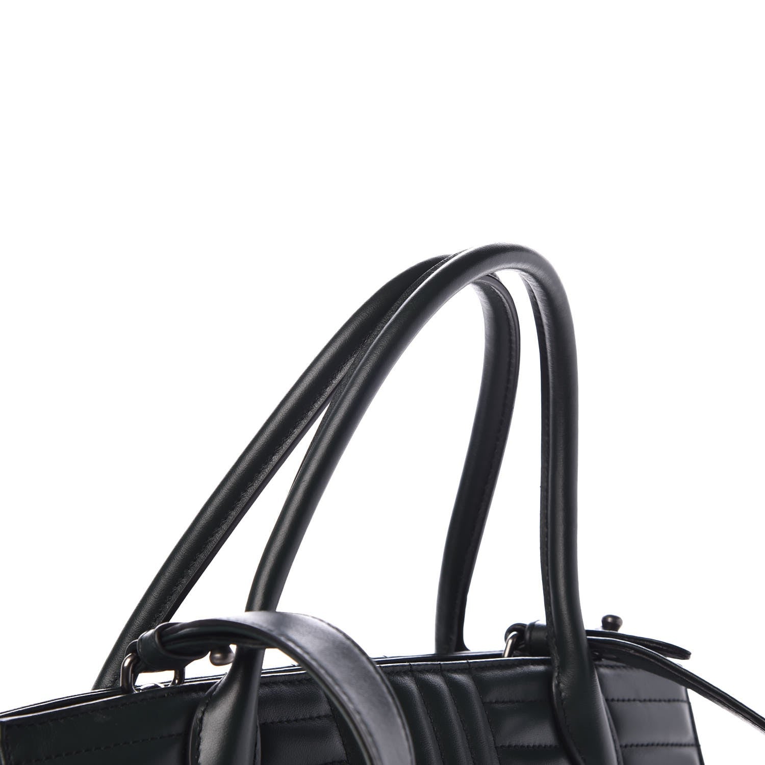 Prada Soft Calfskin Diagramme Handbag Green 7 of 7