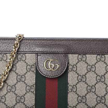 Gucci GG Supreme Monogram Web Medium Ophidia Chain Shoulder Bag Brown 11 of 11