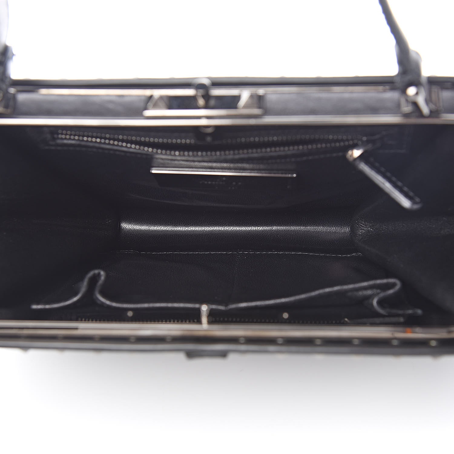 Valentino Garavani Vitello Rockstud Frame Bag Black 5 of 10