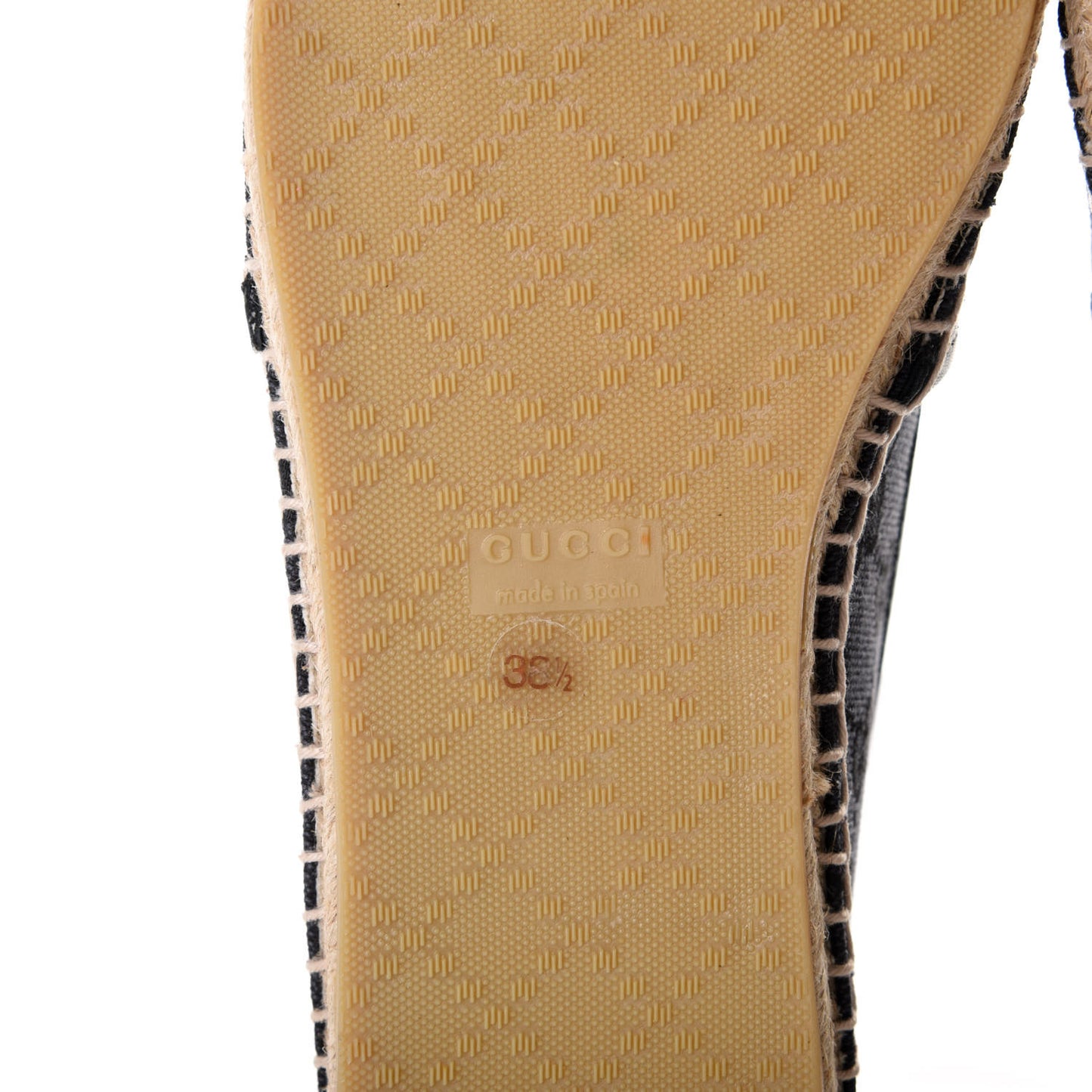 Monogram Espadrilles 38.5 Black