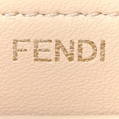 Fendi Vitello Seta Shiny Nappa Small Peekaboo I SEE U Satchel Azzurro Baby Camelia 6 of 9