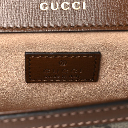 Gucci GG Supreme Monogram Small Horsebit 1955 Chain Shoulder Bag Beige Ebony Brown Sugar 6 of 9
