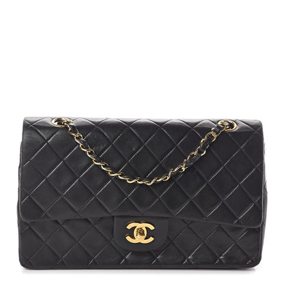 Chanel Lambskin Quilted Medium Double Flap Black 1 of 11