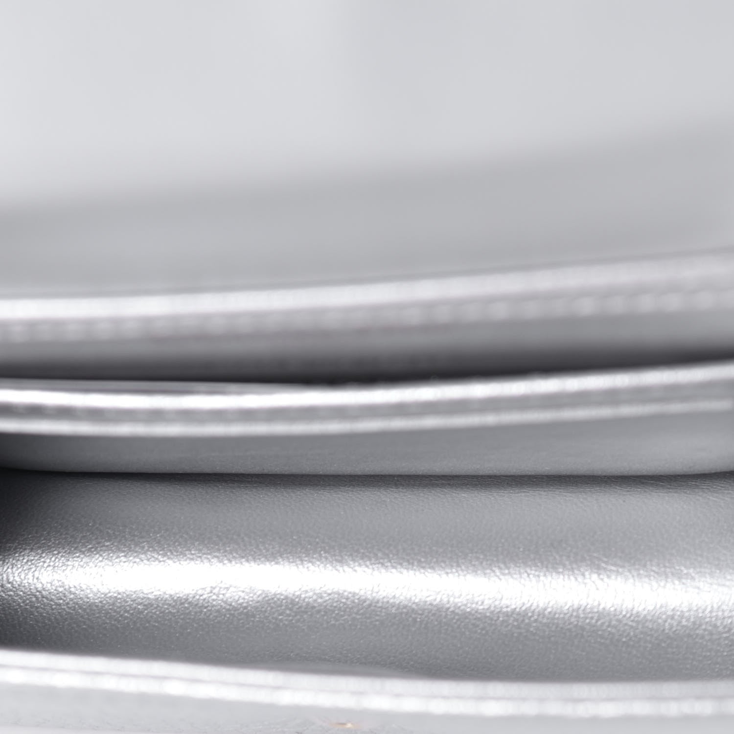 Christian Dior Metallic Grained Calfskin Baby Diorama Flap Bag Silver 5 of 11