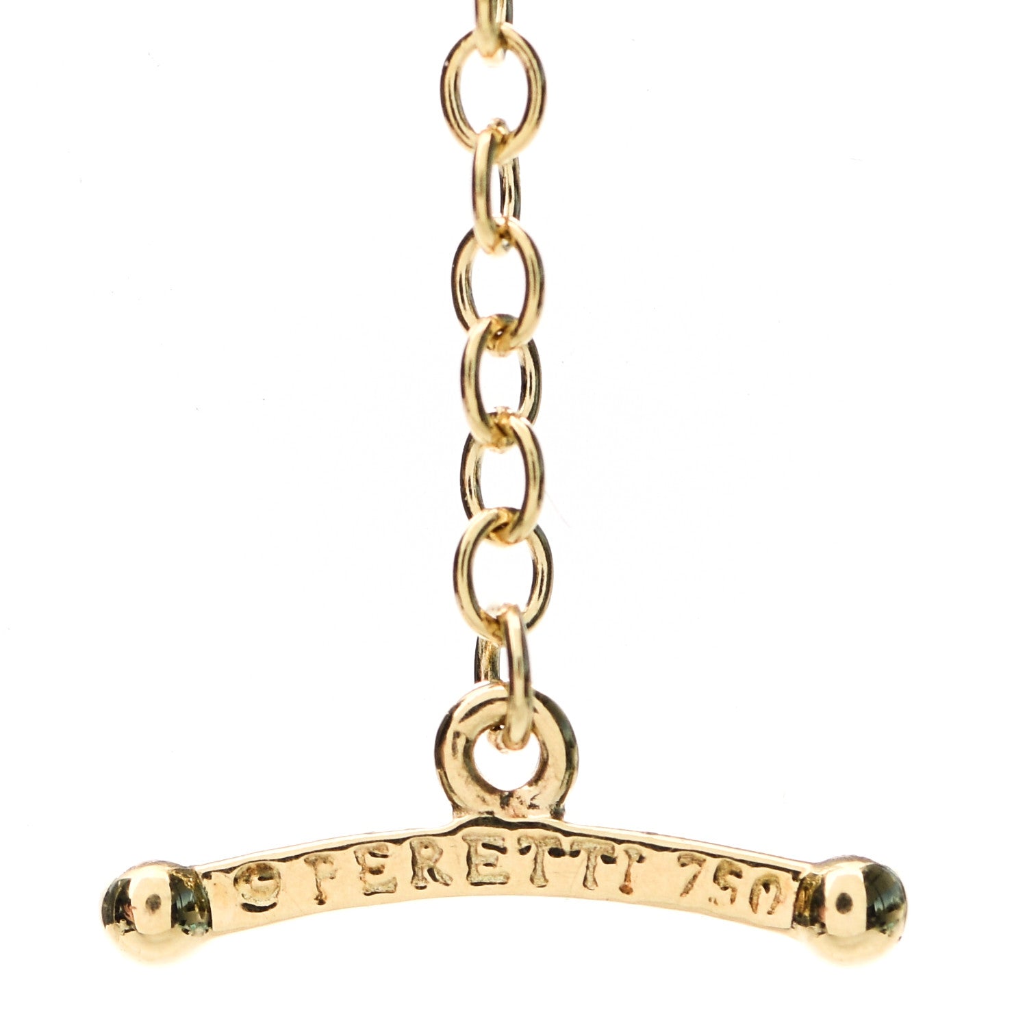 Tiffany 18K Yellow Gold 1.21ctw Elsa Peretti Diamonds by the Yard Sprinkle Necklace 5 of 7