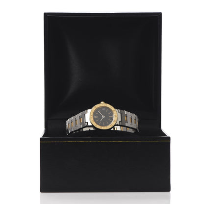 Bulgari Stainless Steel 18K Yellow Gold 23mm Quartz Watch Black 7 of 7