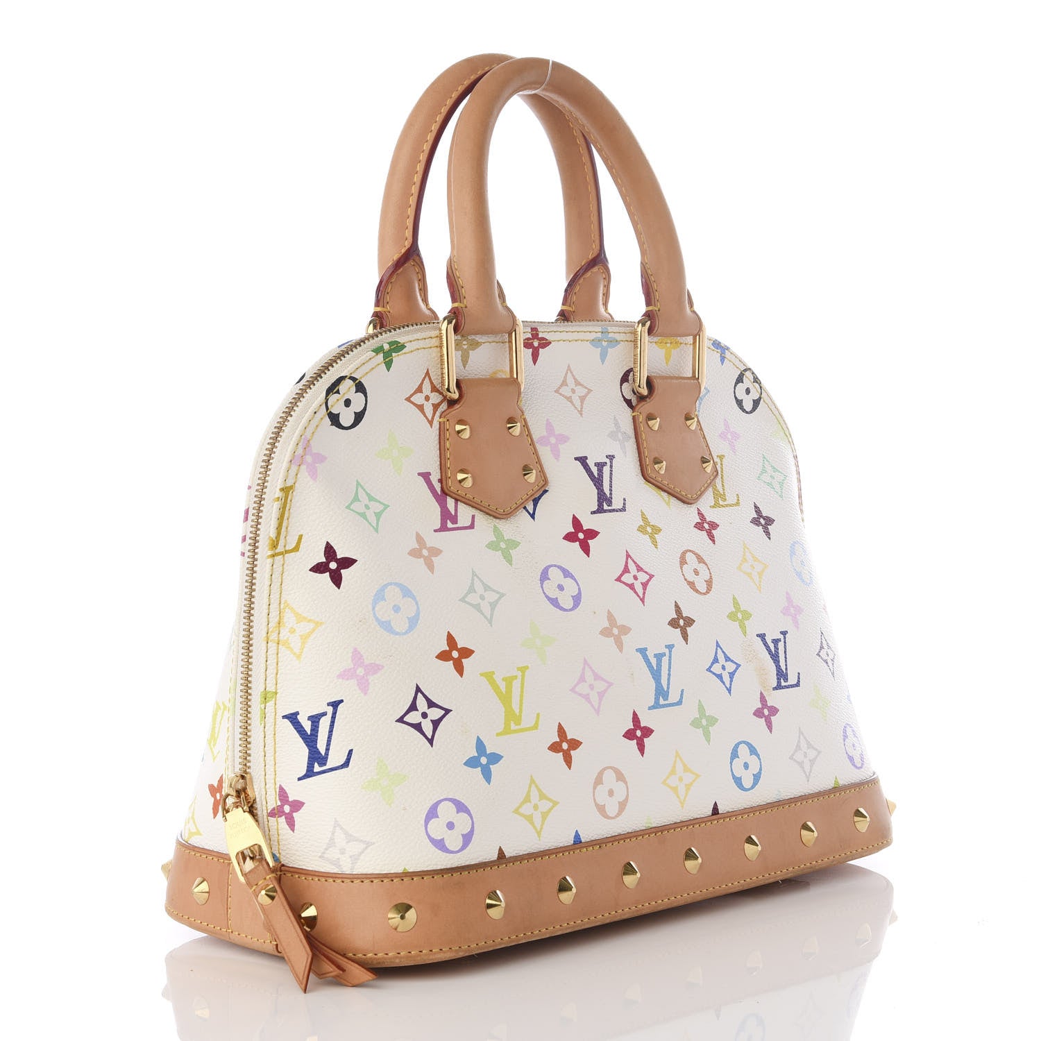 Louis Vuitton Monogram Multicolor Alma PM White 2 of 8