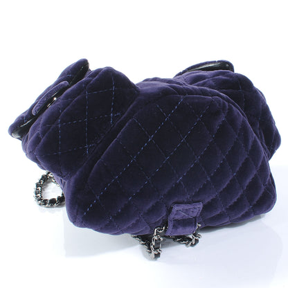 Chanel Velvet Mini Backpack Plum 4 of 8