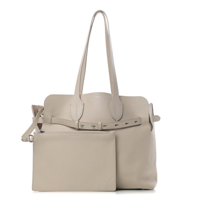 Burberry Soft Smooth Calfskin Medium Tote Limestone 1 of 11