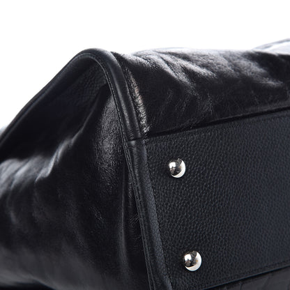 Chanel Glazed Calfskin Small Deauville Tote Black 11 of 11