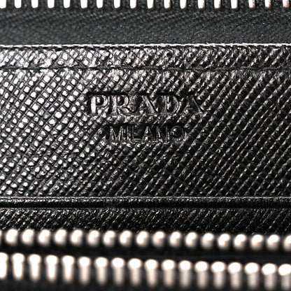 Prada Tessuto Nylon Zip Around Wallet Black 8 of 12