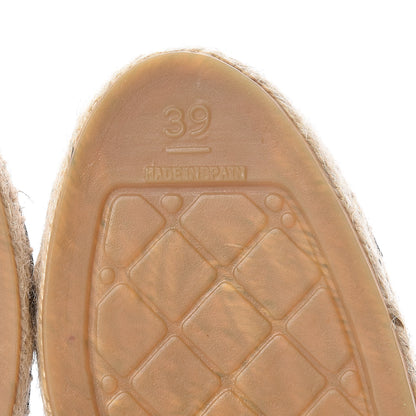 Chanel Iridescent Goatskin Patent CC Espadrille Mules 39 Black 8 of 11