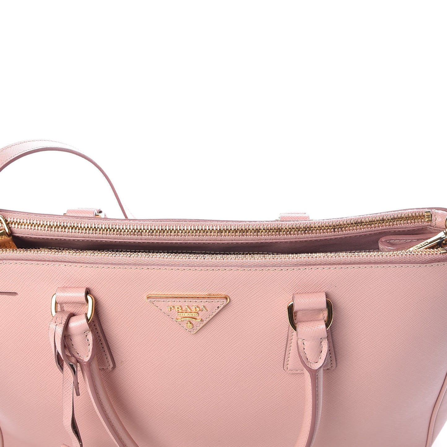 Saffiano Medium Galleria Double Zip Tote Orchidea