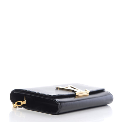 Louis Vuitton Calfskin Chain Louise MM Black 3 of 9