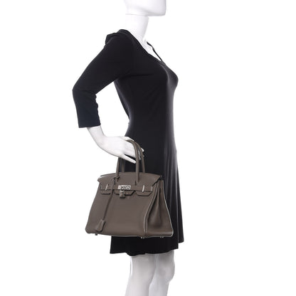 Hermes Togo Birkin 30 Etain 2 of 10