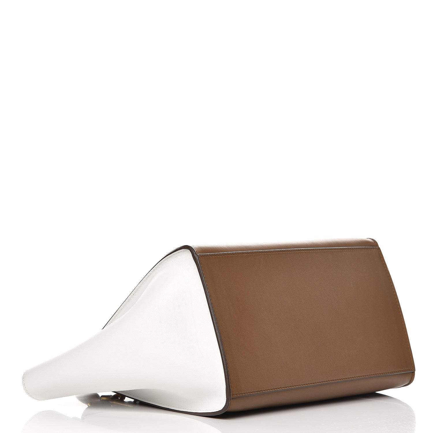 Celine Calfskin Suede Medium Tri-Color Trapeze Black 5 of 8