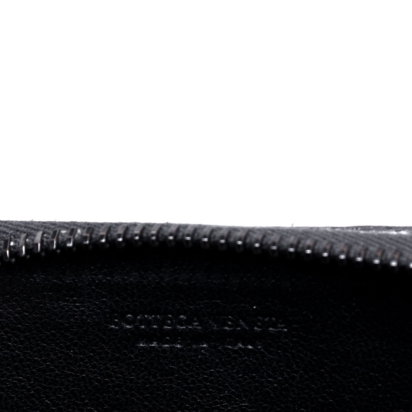 Grosgrain Intrecciato Zip Around Coin Purse Argento