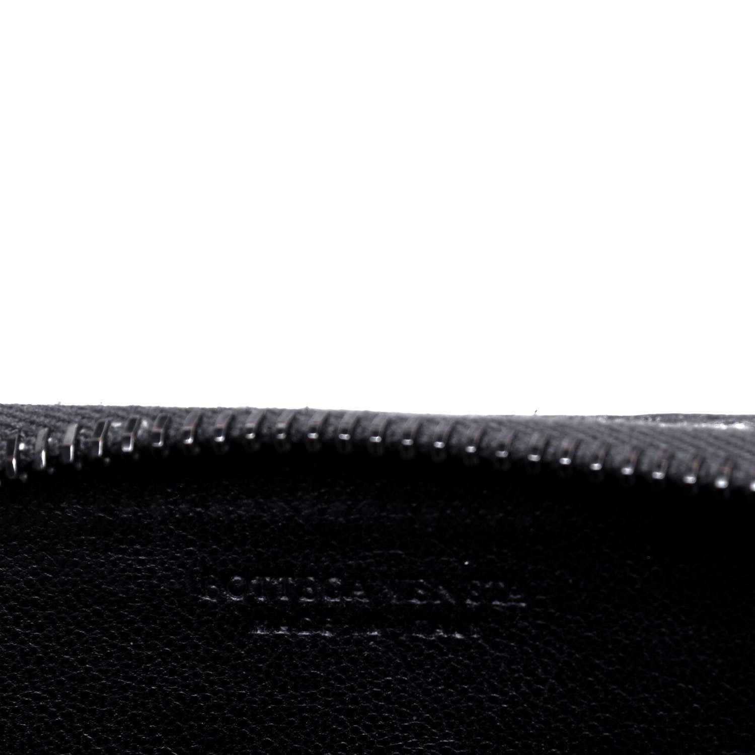Bottega Veneta Grosgrain Intrecciato Zip Around Coin Purse Argento 4 of 4