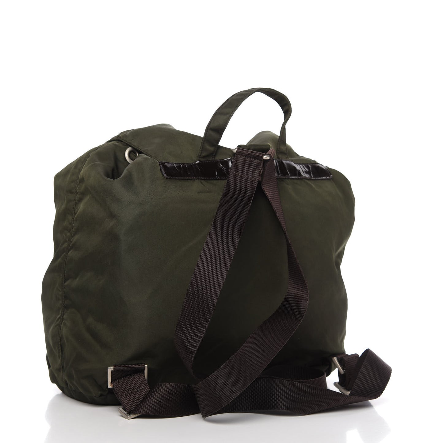 Nylon Vela Large Backpack Ebano