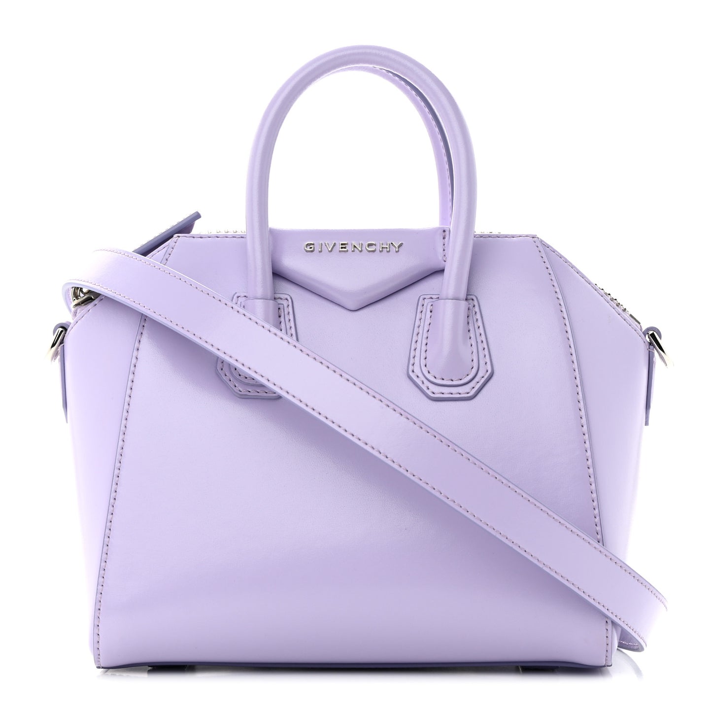 Shiny Lord Calfskin Mini Antigona Lilac