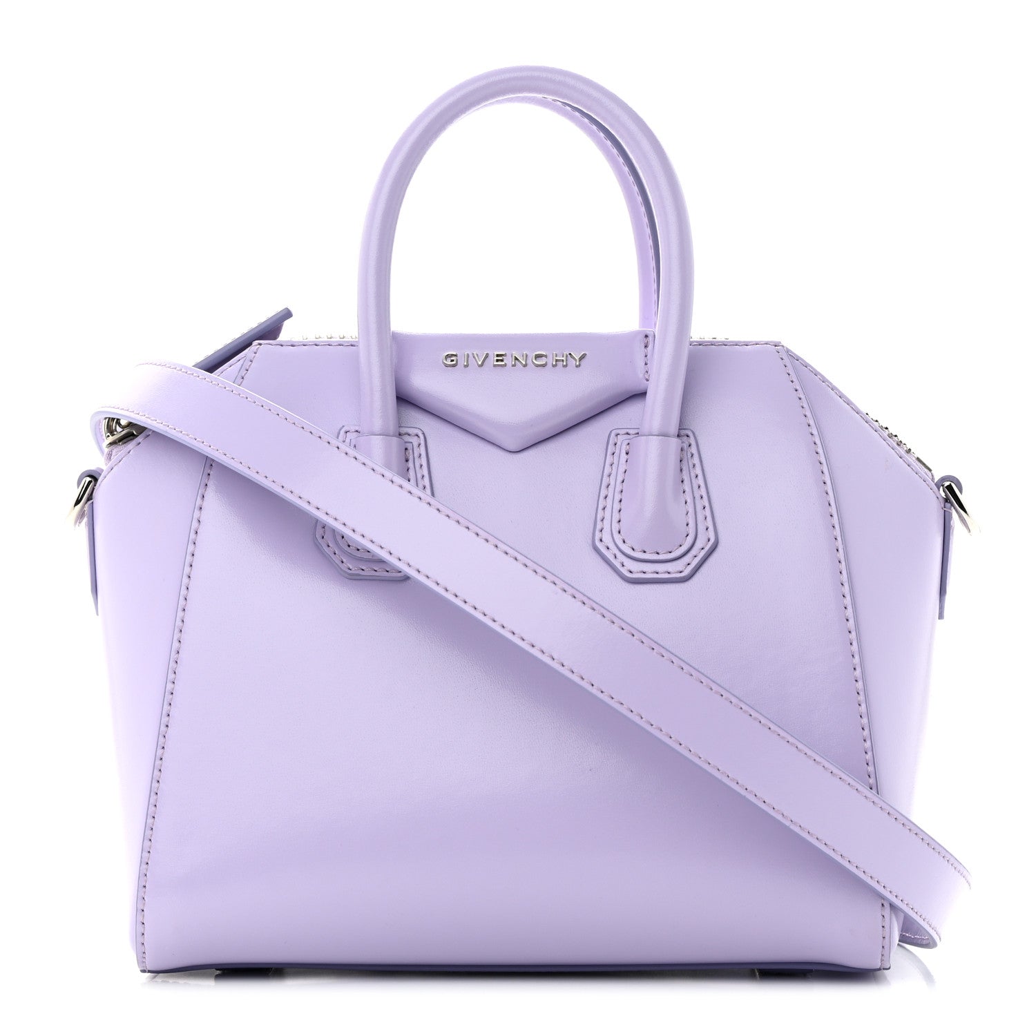 Givenchy Shiny Lord Calfskin Mini Antigona Lilac 1 of 13