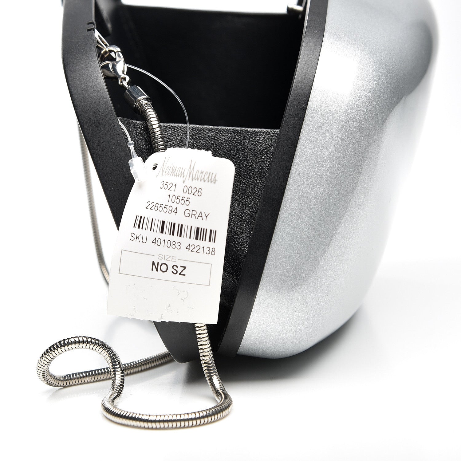 Balenciaga Metal Rear-View Mirror Case Silver Hardware 9 of 9