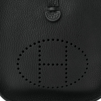 Hermes Taurillon Clemence Evelyne TPM Black 8 of 10