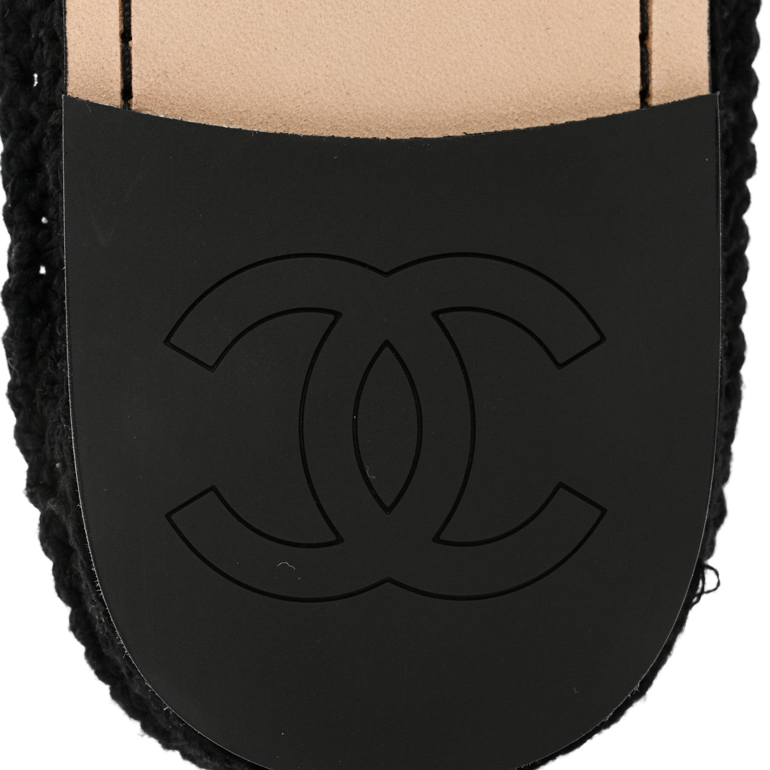 Chanel Crochet Mules 37 Ivory Black 9 of 9
