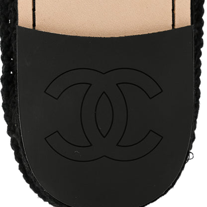 Chanel Crochet Mules 37 Ivory Black 9 of 9